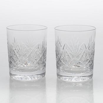 An 'Yrjö' crystal glassware set, 58 pieces, Riihimäen Lasi, Finland, latter half of the 20th century.