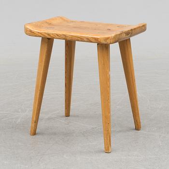 A second half of the 20th century 'Visingsö' stool by Carl Malmsten, Svensk Fur.