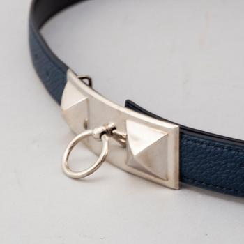 HERMÈS, a 'Collier de Chien' reversible leather belt, 2008. Size 90.