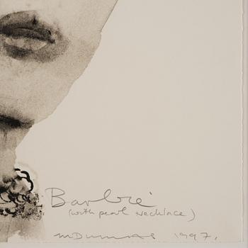 Marlene Dumas, "Barbie (With Pearl Necklace)".