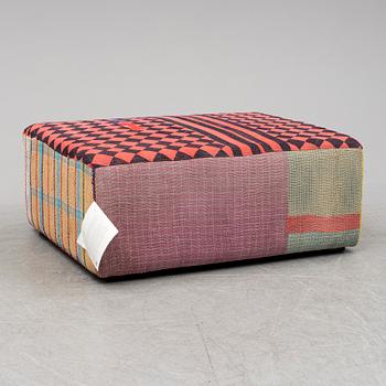 HAY, puff, "antique quilt ottoman".