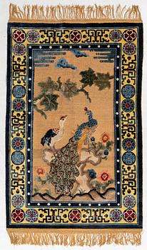 Rug, semi-antique, silk, China, approx. 186 x 121 cm.