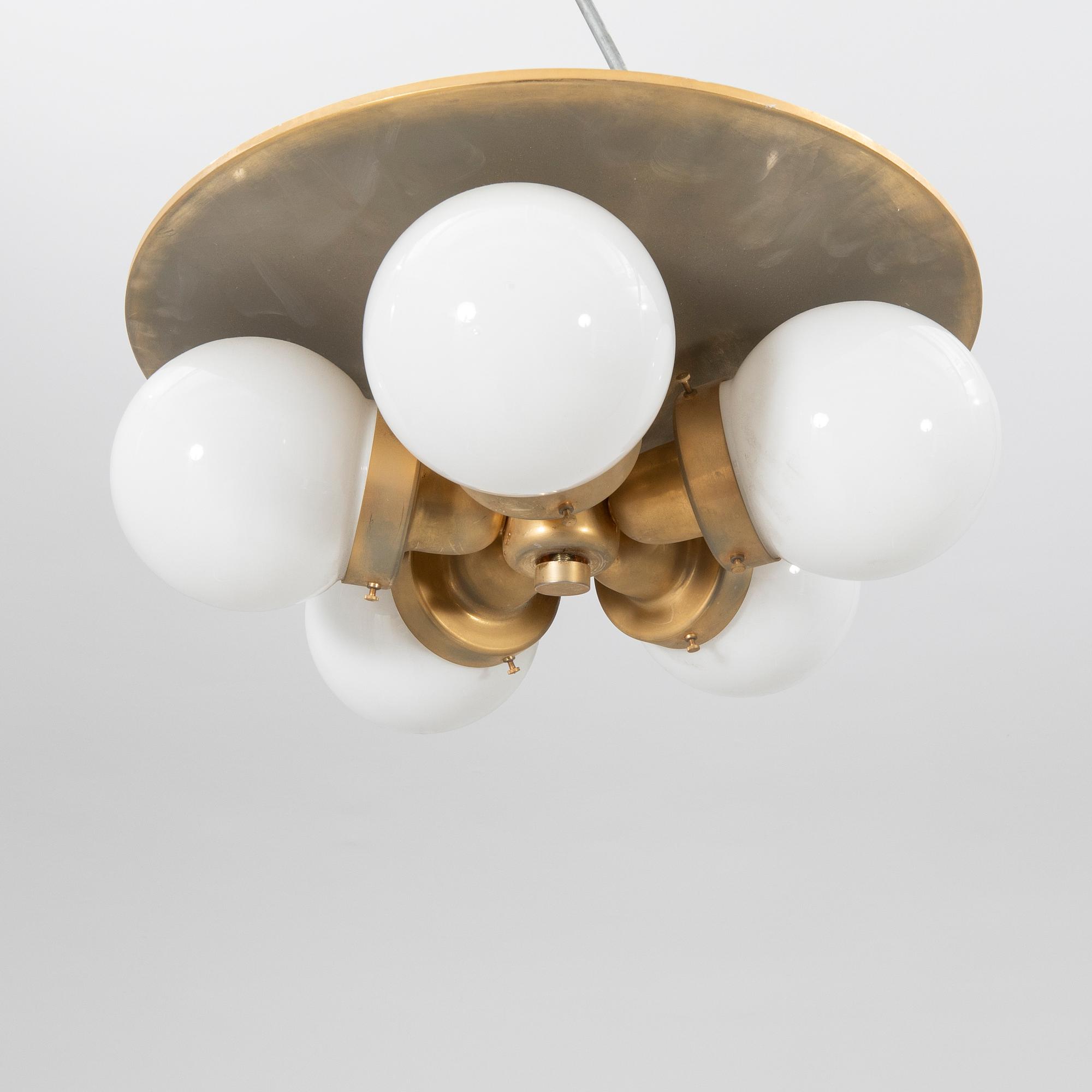 Ceiling lamp/plafond Stölzle Austria mid/second half of the 20th century.