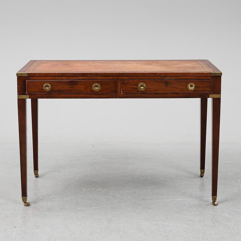 SKRIVBORD, mahogny, England, 1800-talets slut.