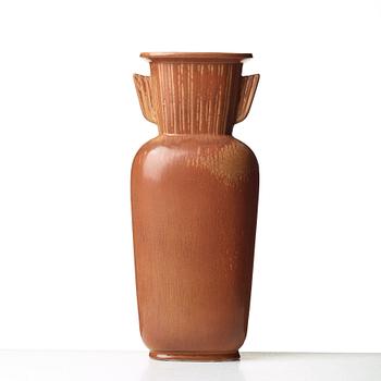Gunnar Nylund, GUNNAR NYLUND, a large stoneware vase, "Air Force", Rörstrand, Sweden 1950's.