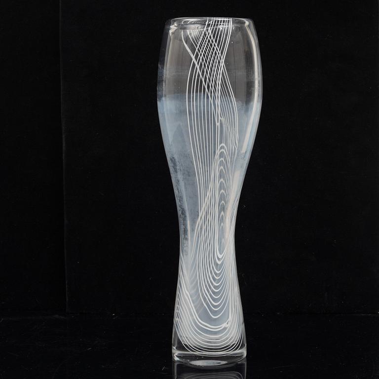 Vicke Lindstrand, a glass vase, Kosta, 1950's.