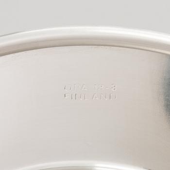 TIMO SARPANEVA, 7-piece stainless steel serving dishes for Opa Ltd.