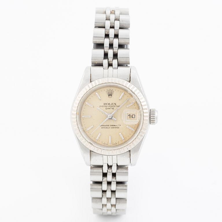 Rolex, Date, "Tapestry Dial", wristwatch, 26 mm.