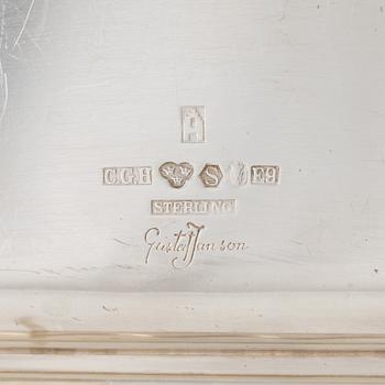 Gustaf Janson, a sterling silver tray, C.G.Hallberg, Stockholm, Sweden, 1955.