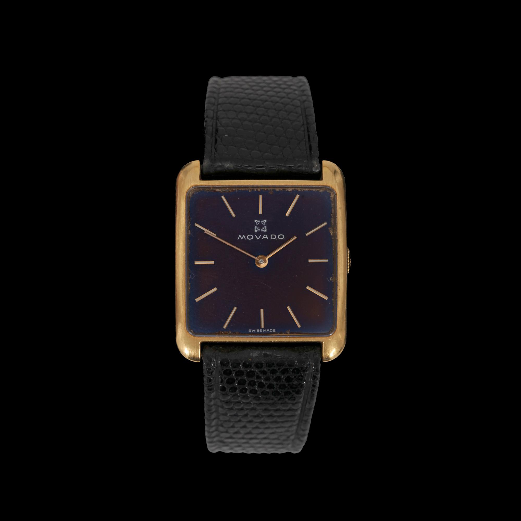 MOVADO, herr, 18k guld, 1980-tal.