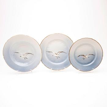 Bing & Grøndahl, Service 91 pcs "Måsen", Denmark, 20th century.