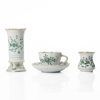 Meissen, Coffee service, 44 pieces, porcelain, “Indisch grün”, 3rd quality.