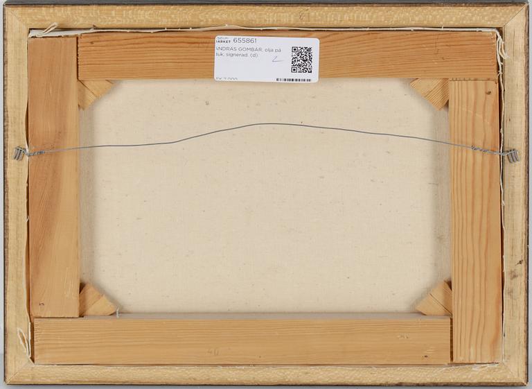 ANDRÁS GOMBÁR, olja på duk, signerad.