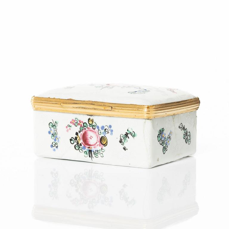 Dosa, emalj, 1700-tal.