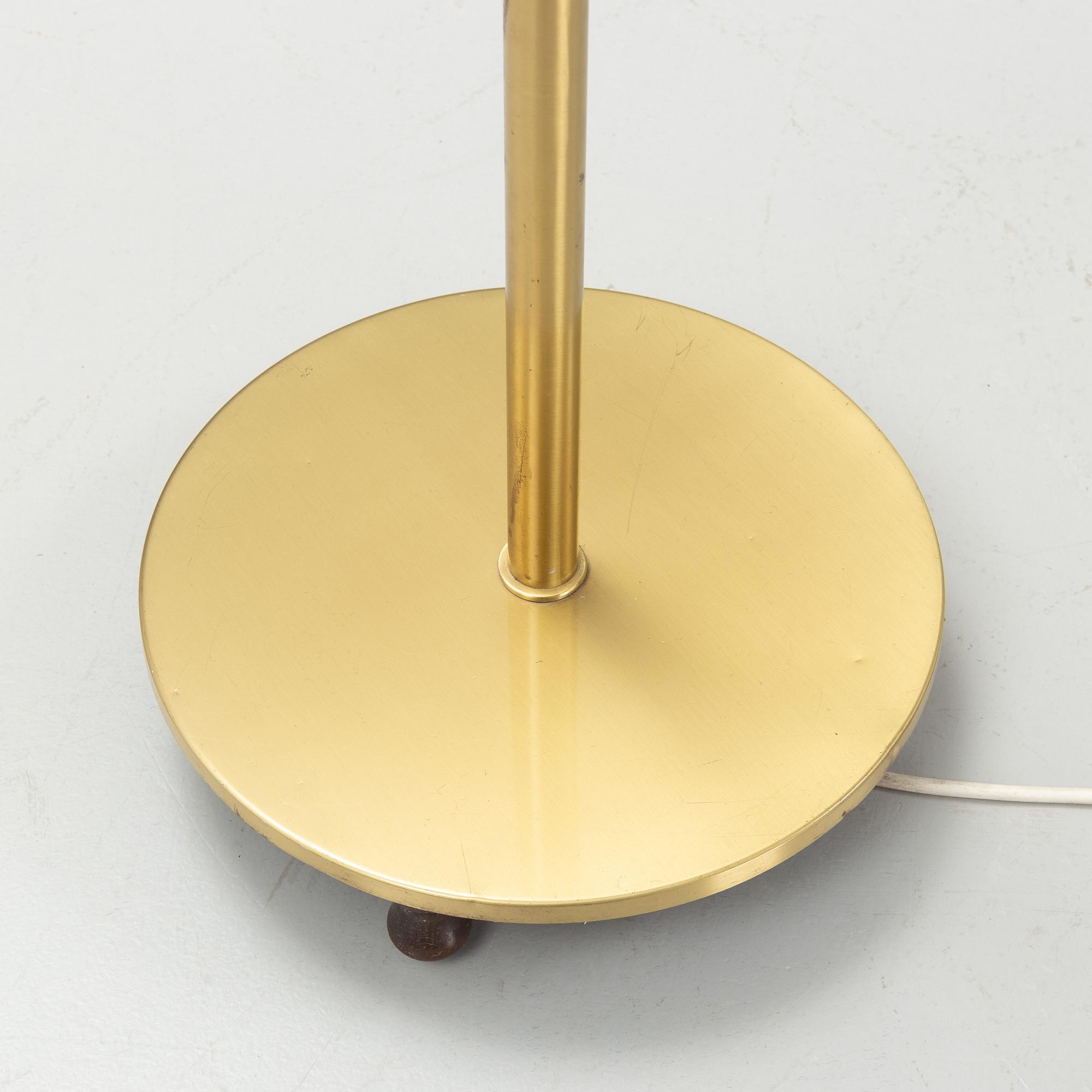 Josef Frank, a model '3568' brass floor lamp, Firma Svenskt Tenn.