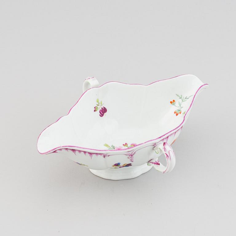 A Berlin sauce boat, 19th Century.