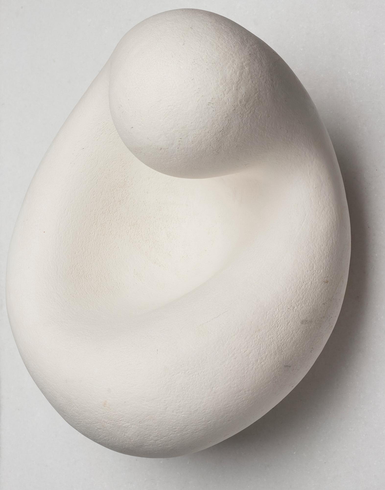 Eva Hild, a white stoneware sculpture, "Bumling" series, Sweden 1999.