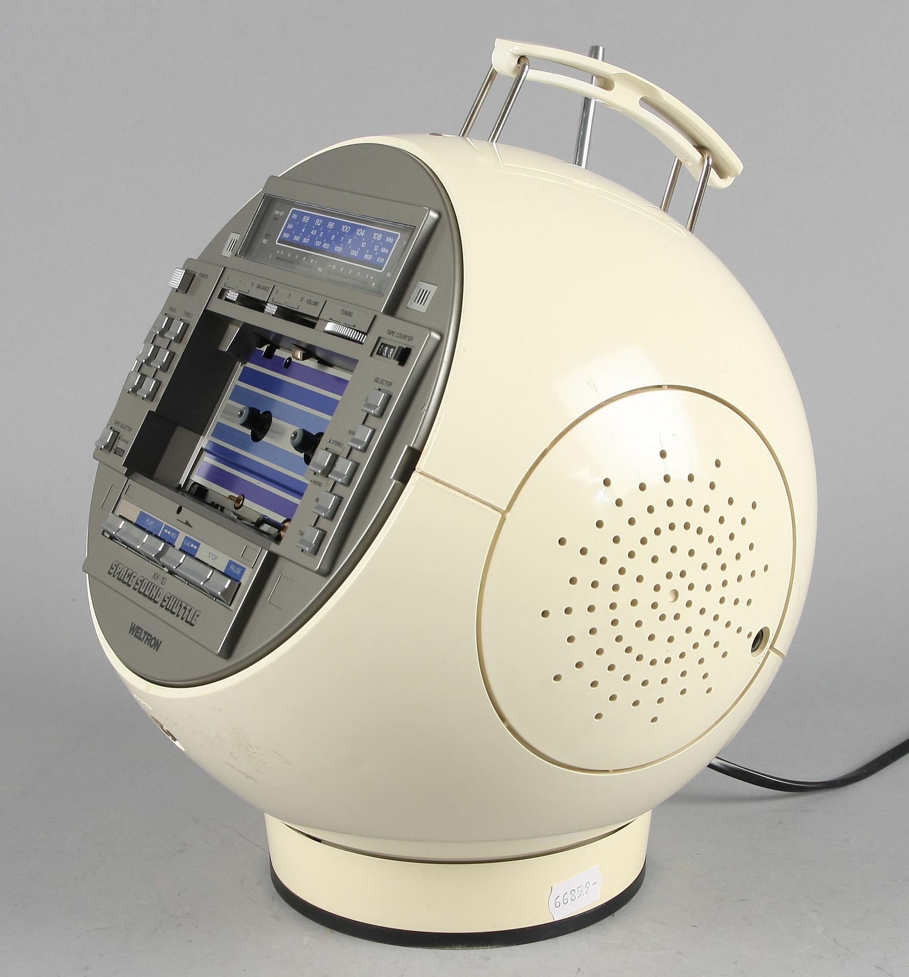 KASSETTRADIO,  "Space Sound Shuttle XX-10", Weltron, Japan, 1970/80-tal.