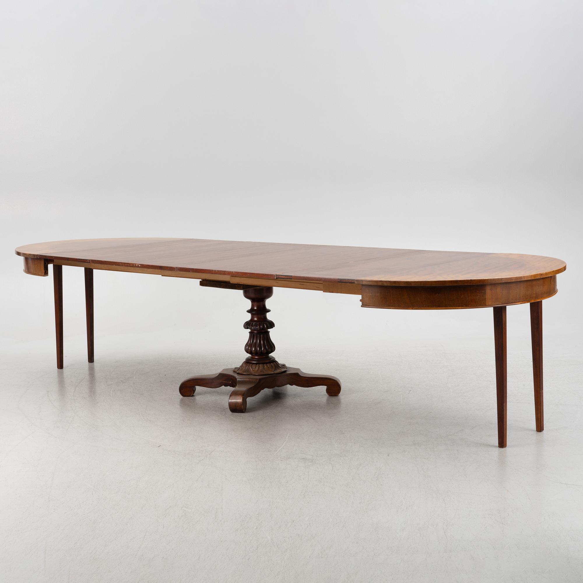 Matbord, 1800-talets senare del.