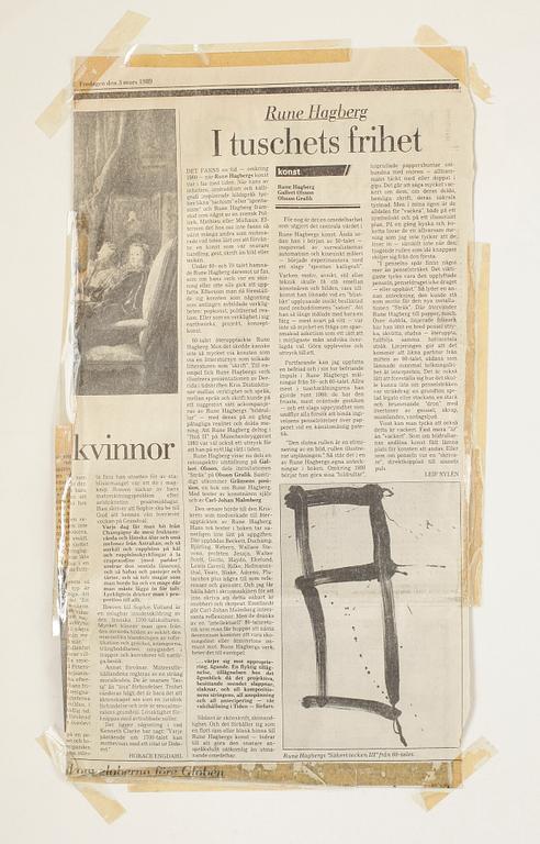 Rune Hagberg, "Säkert tecken III" (Signs III).