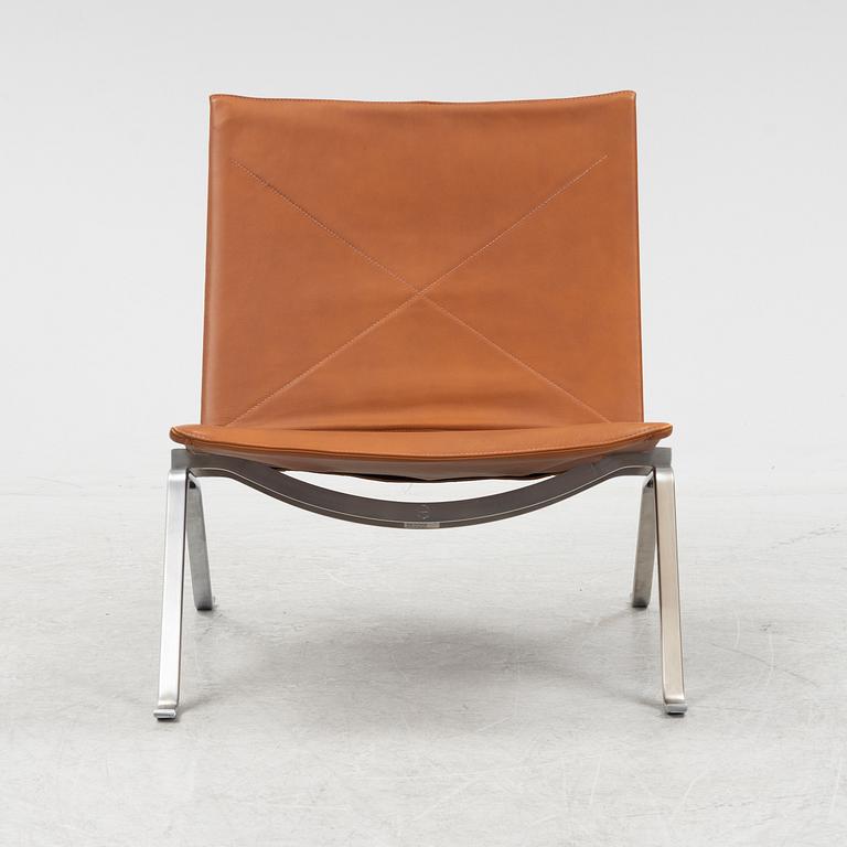 Poul Kjaerholm, fåtölj, PK22, Fritz Hansen, Danmark, daterad 1998.