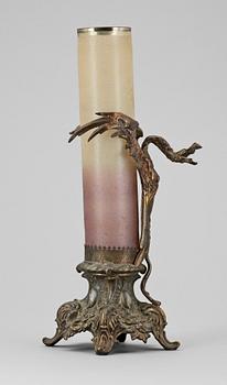 LJUSSTAKE, mässing,troligen Ryssland, 1800/1900-tal.