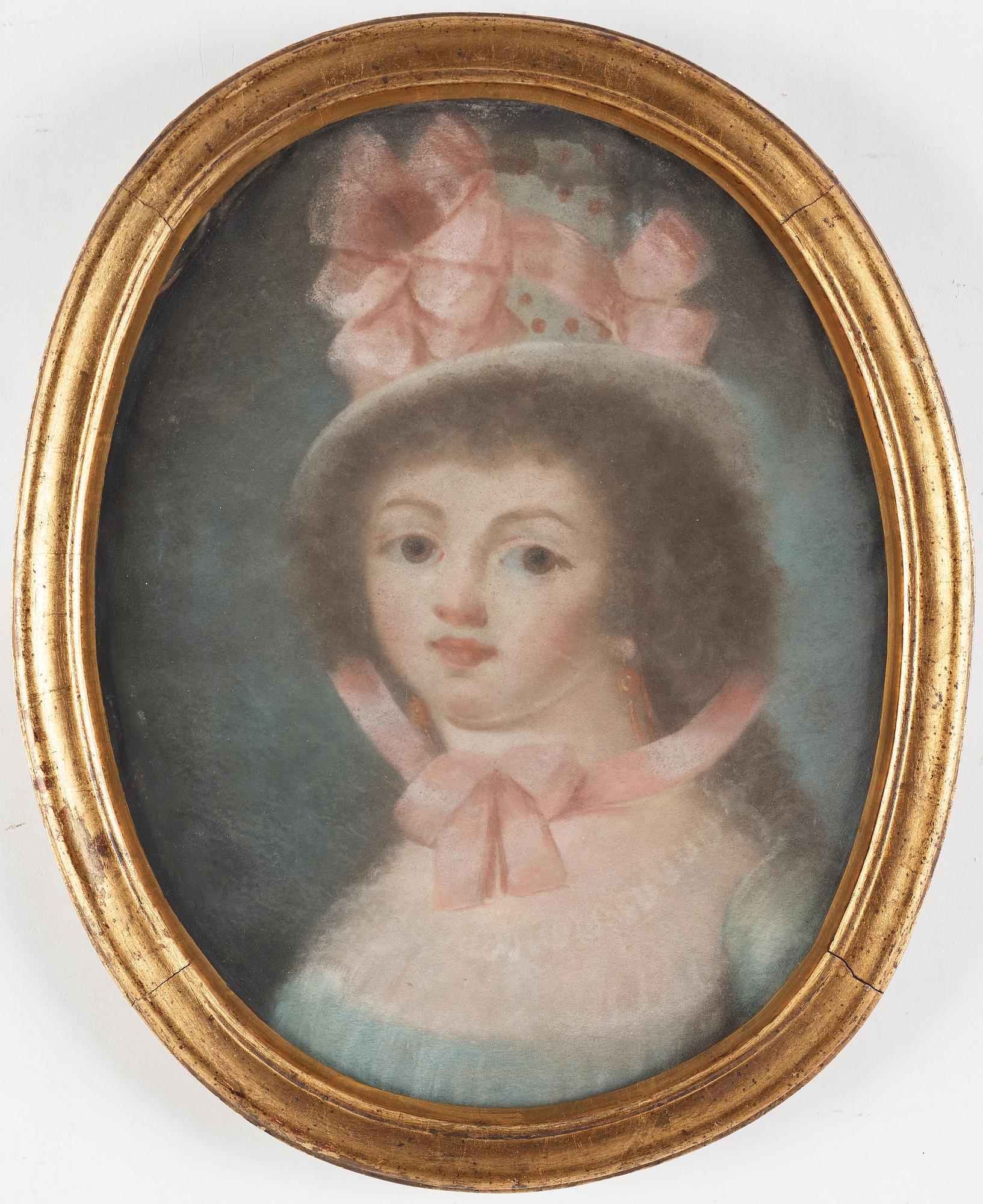 UNKNOWN ARTIST, 18/19th Cenrury, pastel, signerad Christian Sjöberg and dated 1821 verso.