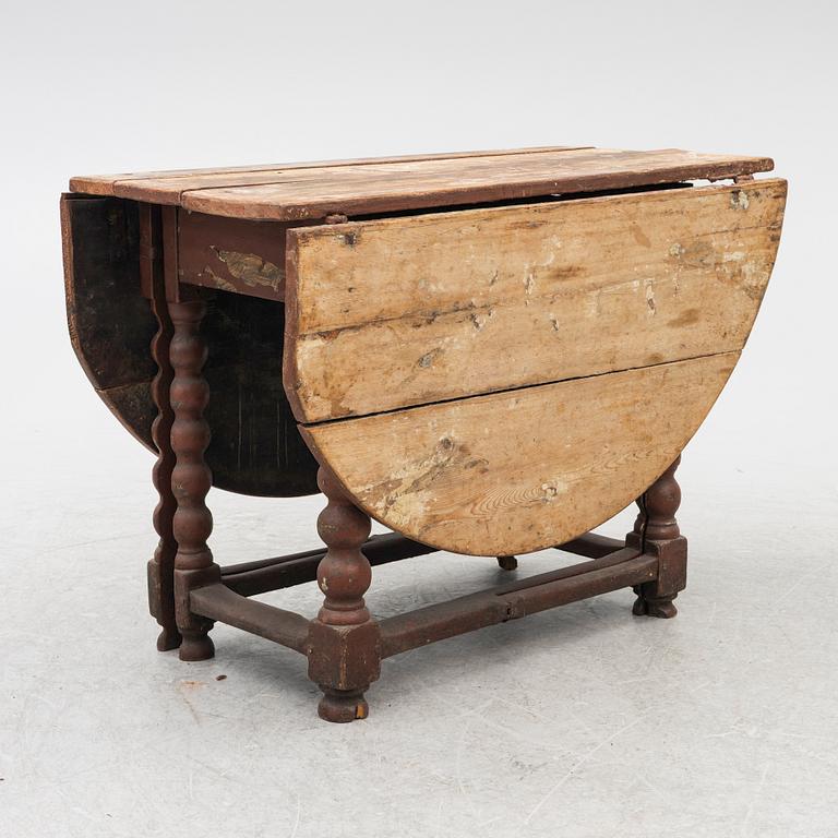 a drop-leaf table, Sweden, 18th/19th century.