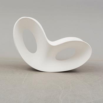 RON ARAD, a white polyethylene "Voido" rocking chair for Magis.