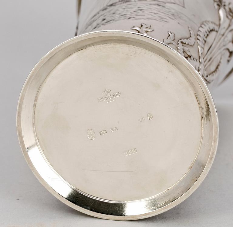 KUNGLIG PRISPOKAL, sterlingsilver, Michelsen, Köpenhamn 1899. Vikt ca 530 gram.