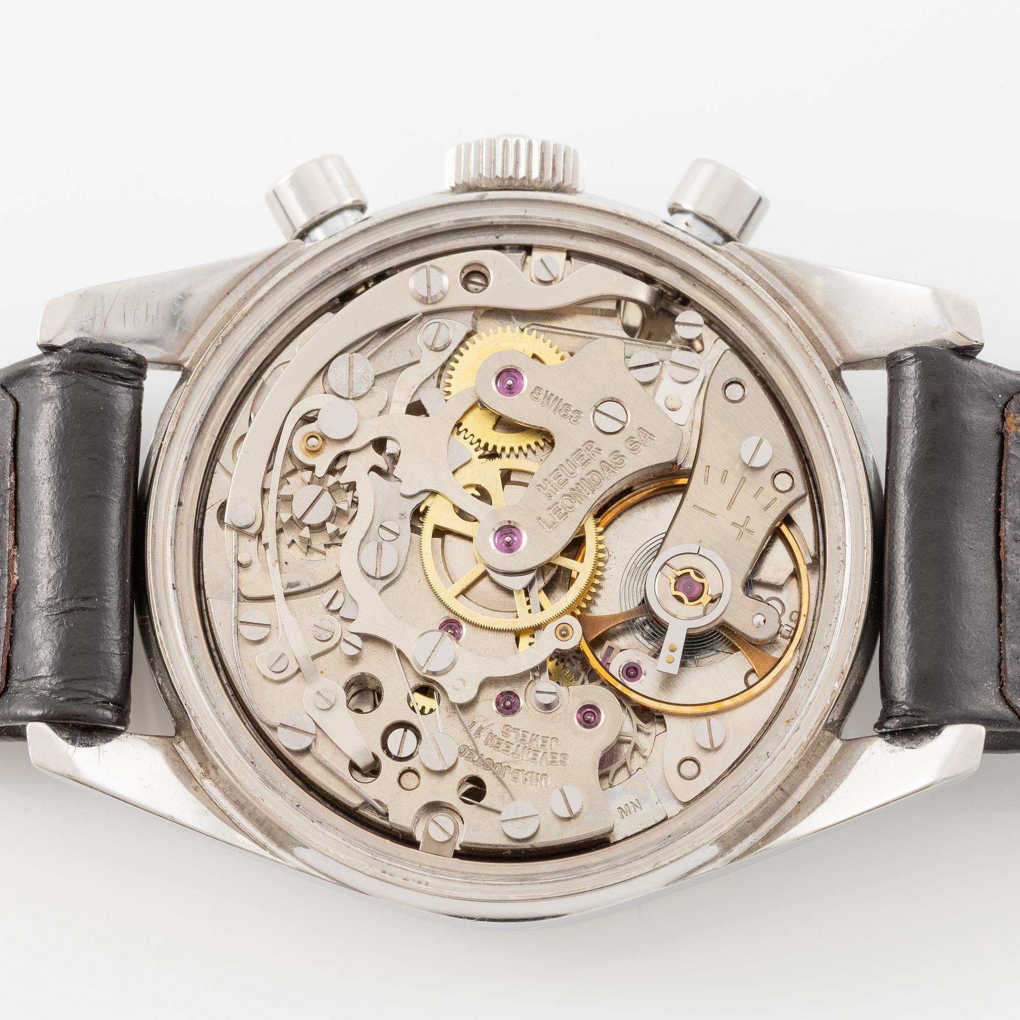 Heuer, Carrera 45, chronograph, ca 1965.