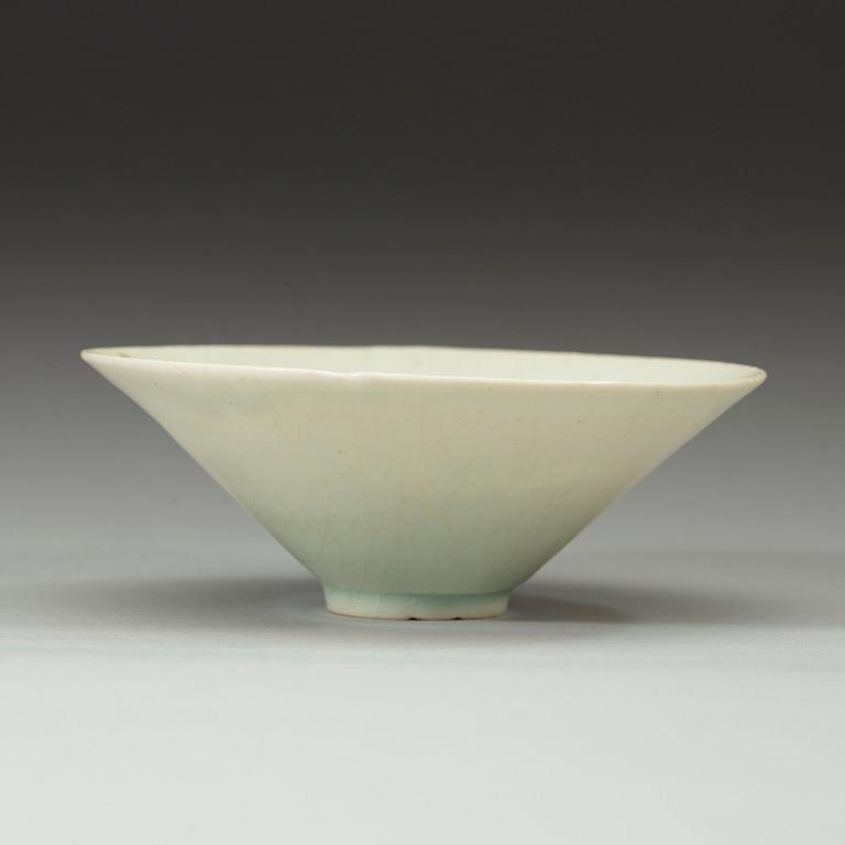 A 'qingbai' tea-bowl, Northern Song dynasty (960-1127).