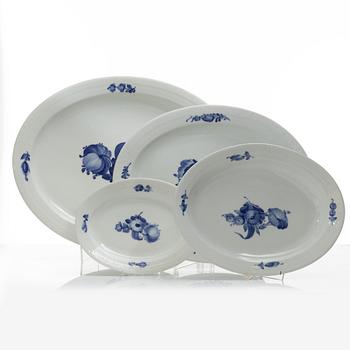 An 85-piece "Blå Blomst' porcelain dinner and cofee service, Royal Copenhagen, Denmark.