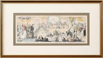 GEORGE I CRUIKSHANK, 2 st, grafiska blad, signerade och daterade i tryck 1853 respektive 1849.