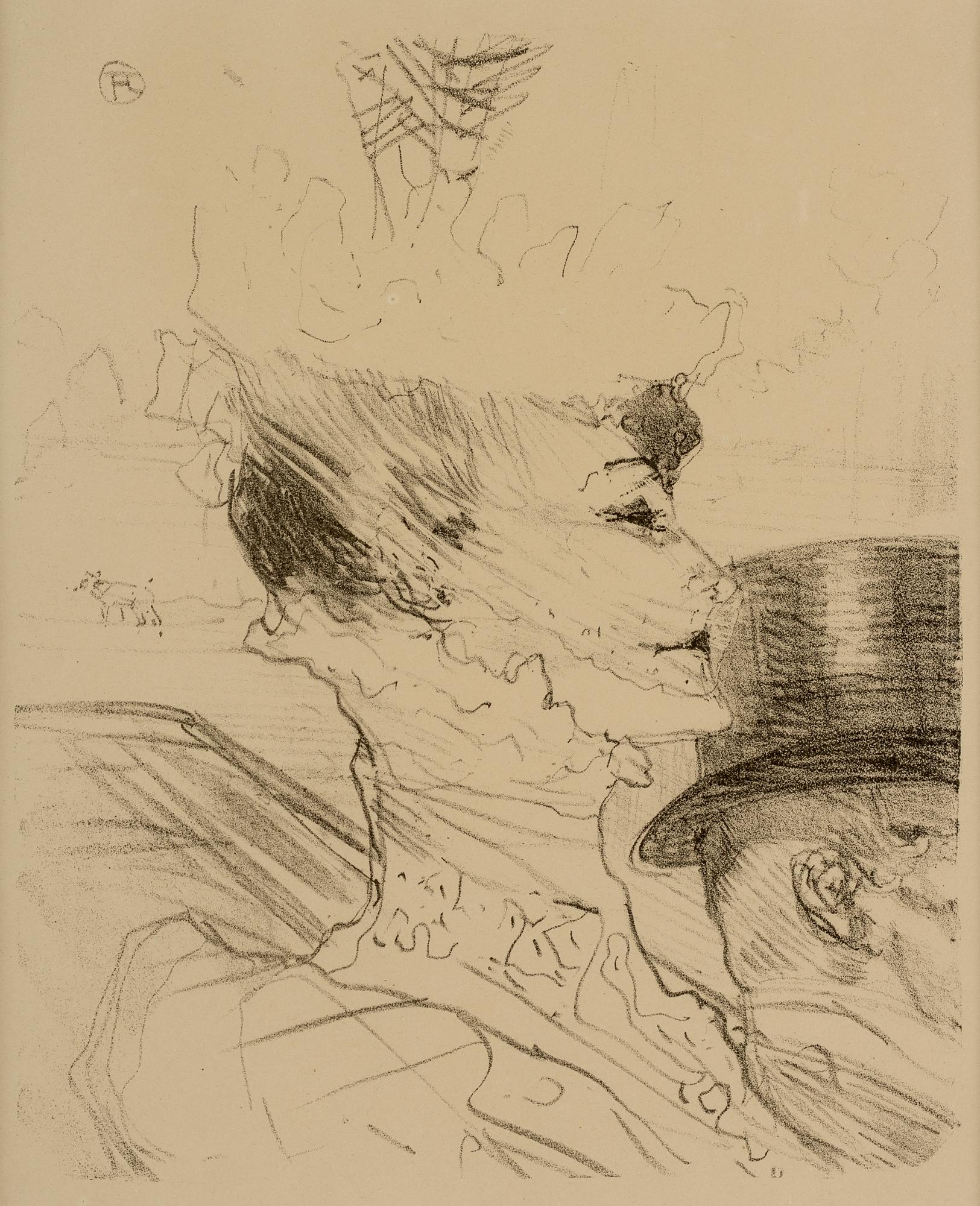 HENRI DE TOULOUSE-LAUTREC, litograph, 1898 (premiére édition 1906).