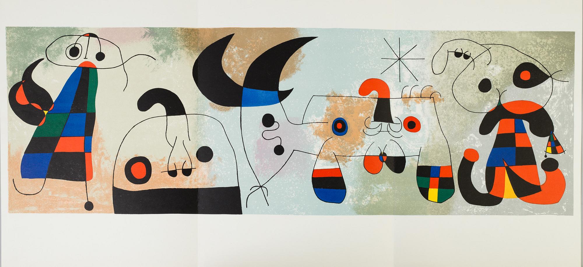 DERRIÈRE LE MIROIR, tidskrift, 2:a upplagan "Sur quatre murs", No. 36-37-38, 1951.