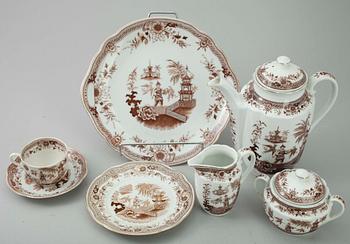 KAFFESERVIS 28 delar, porslin, "Singapore", Arabia.