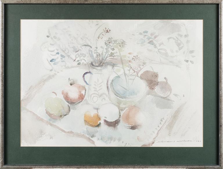 NANDOR MIKOLA, water colour, signed and dated 1980.
