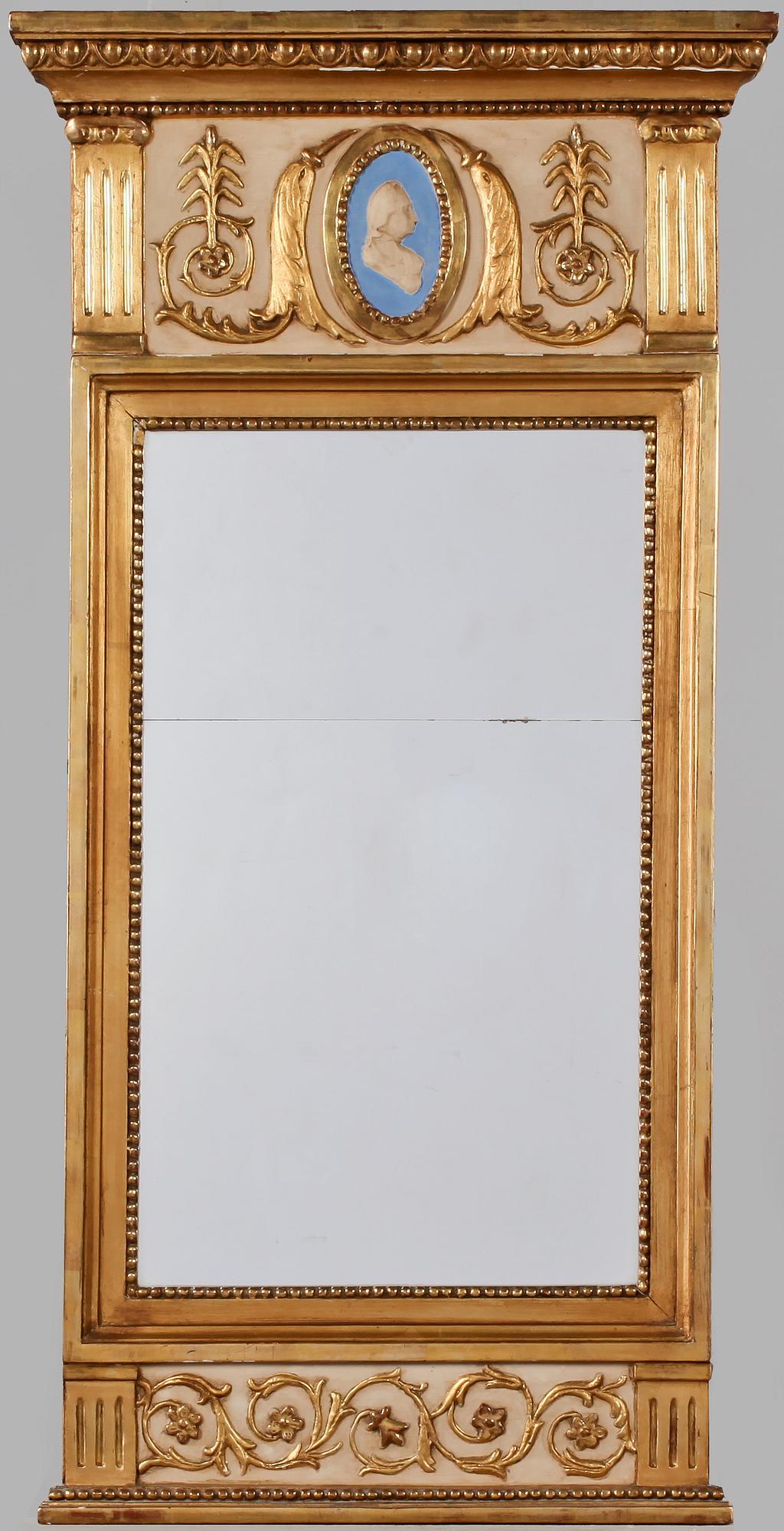 SPEGEL, gustaviansk stil, 1800/1900-tal.