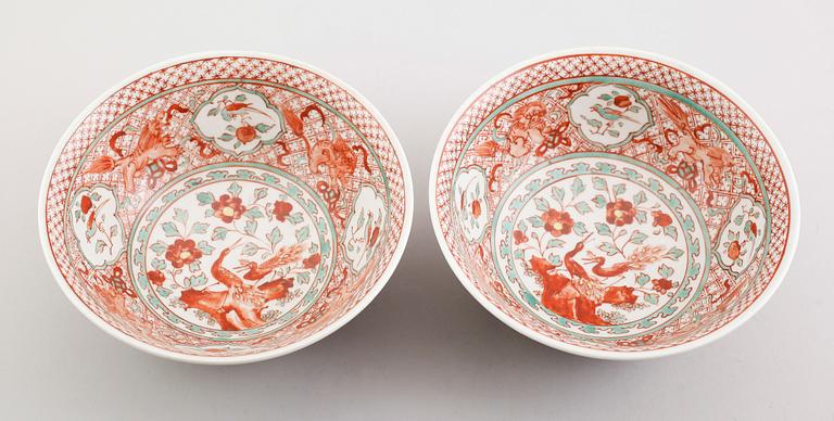 SKÅLAR, 1 par, porslin, Japan, 1900-talets mitt.
