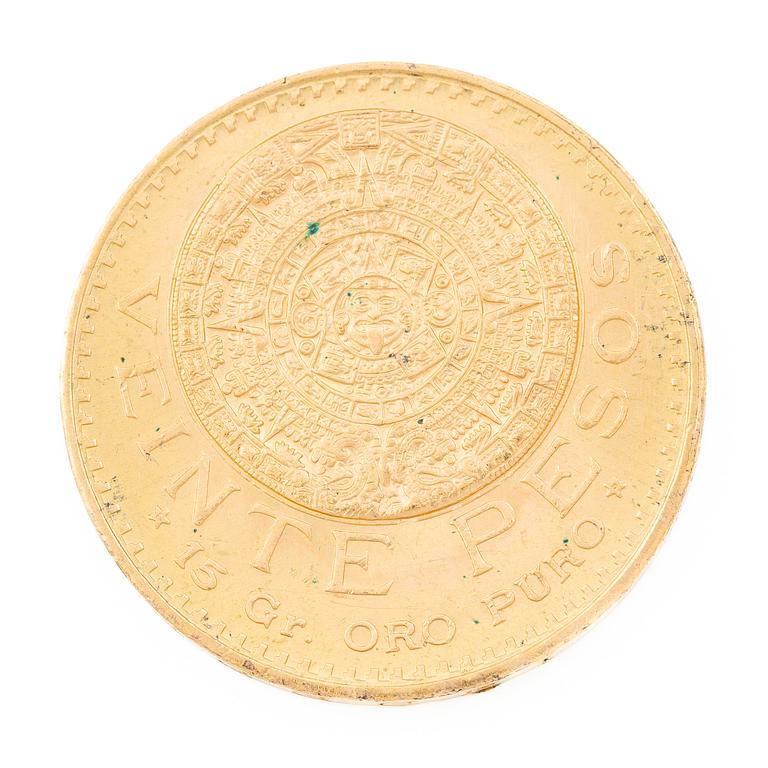 Gold coin, Mexico, 20 Pesos, 1959.