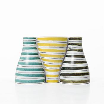 Stig Lindberg, vas/ljusstake, fajans, Gustavsberg Studio.