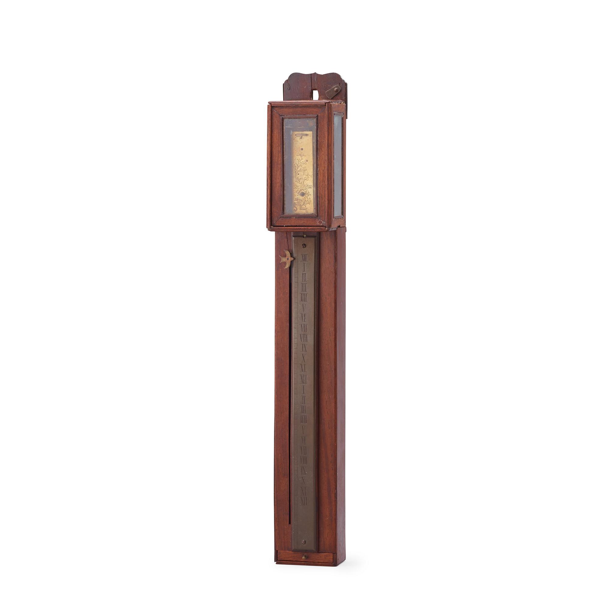 A Japanese 19th century pillarclock.