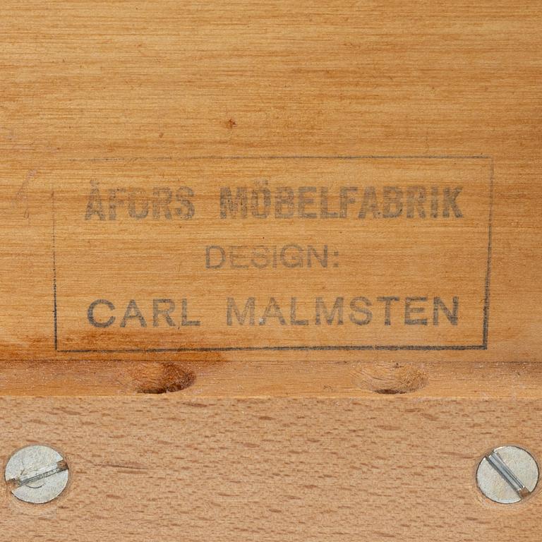An 'Ulrika' birch headboard and foot end, by Carl Malmsten for Åfors, second half of the 20th Century.