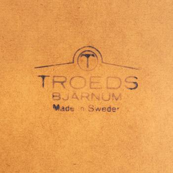 Nils Jonsson, a set of four mid 1900s teak chairs Bjärnum.