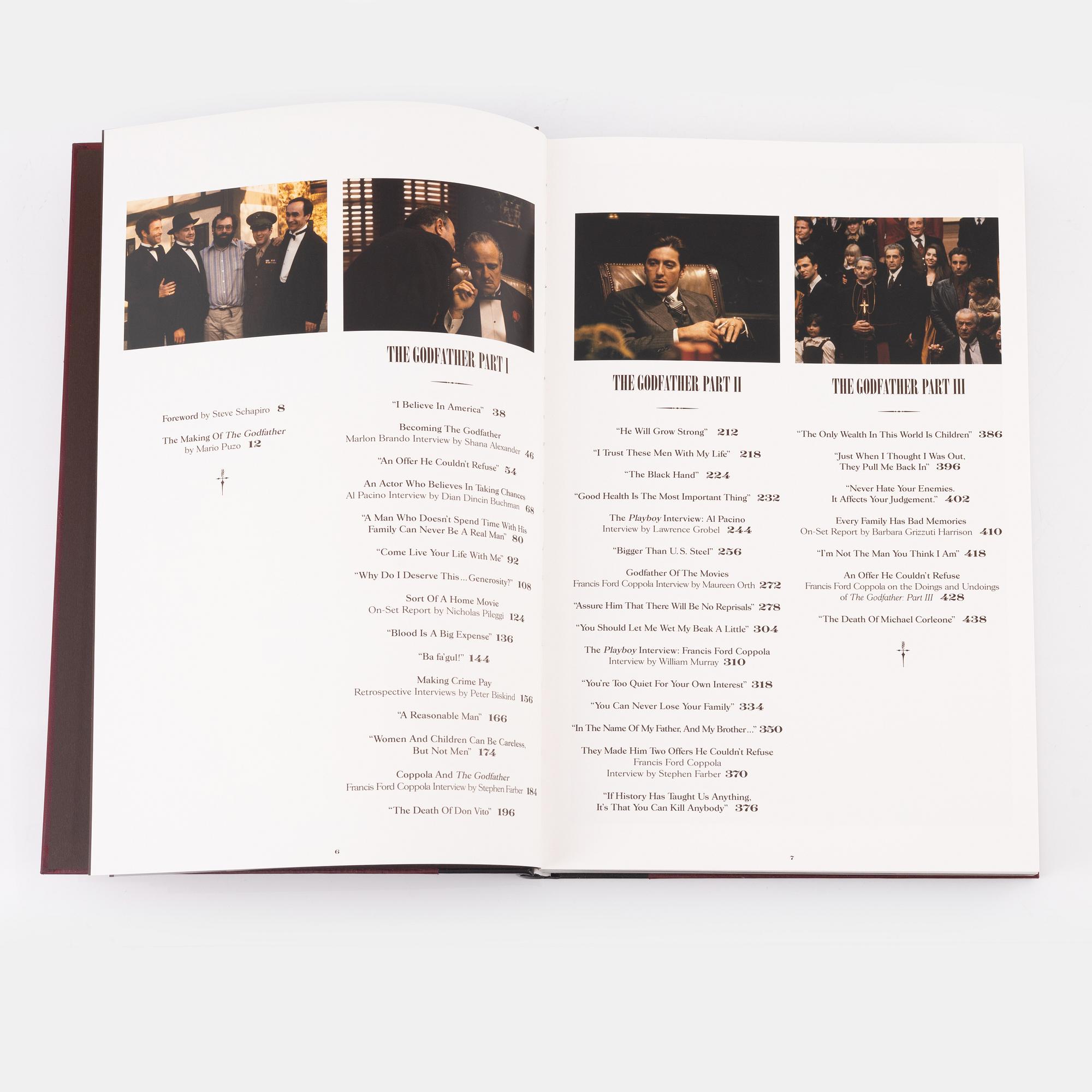 Steve Schapiro, a limited edition photo book, 'The Godfather