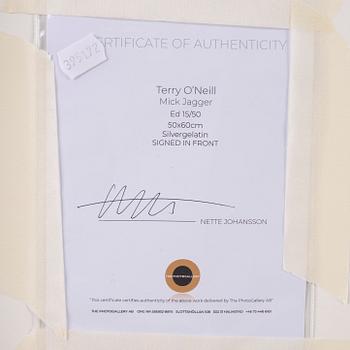 Terry O'Neill, photograph signed and numbered 15/50.