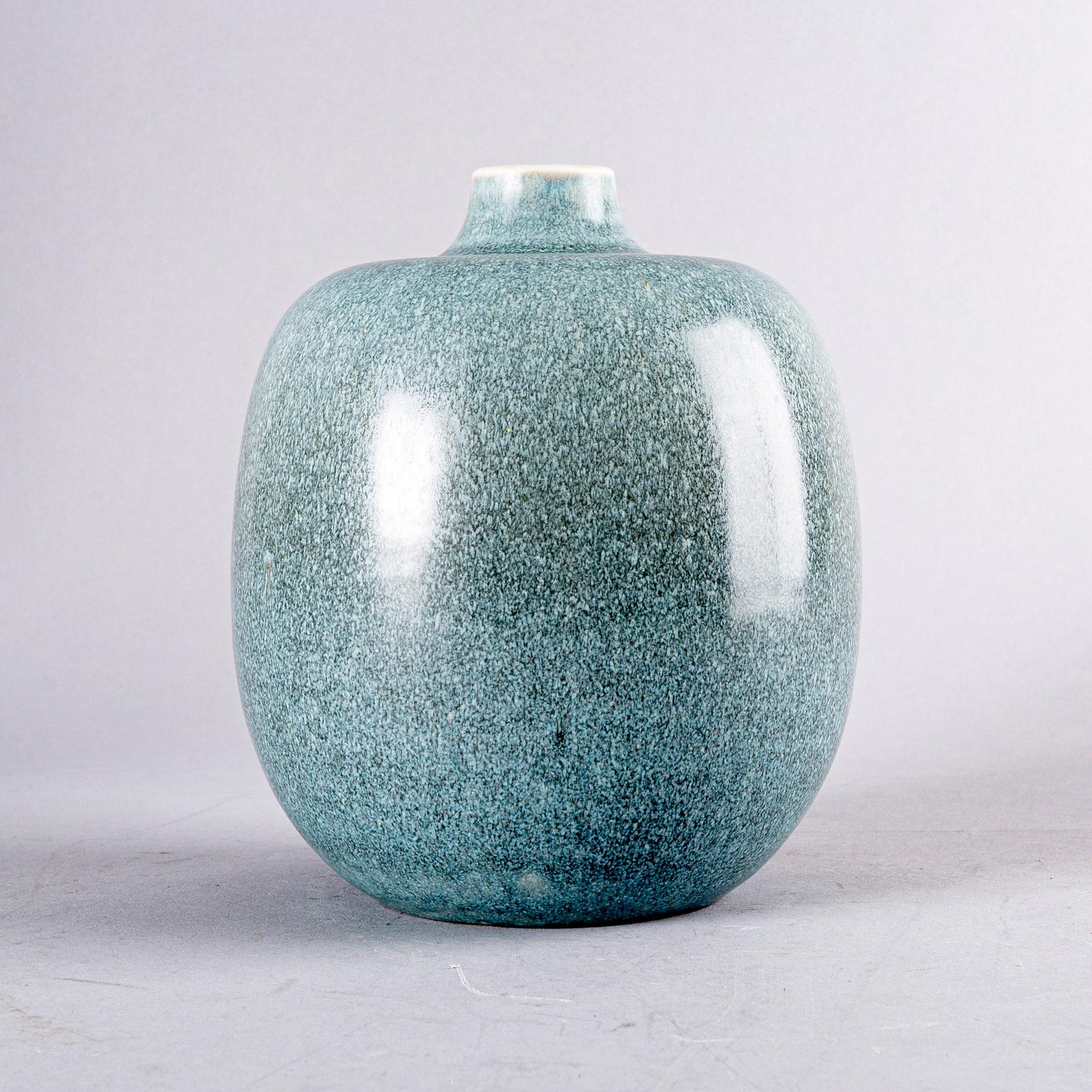 Erich & Ingrid Triller, a signed stone ware vase.