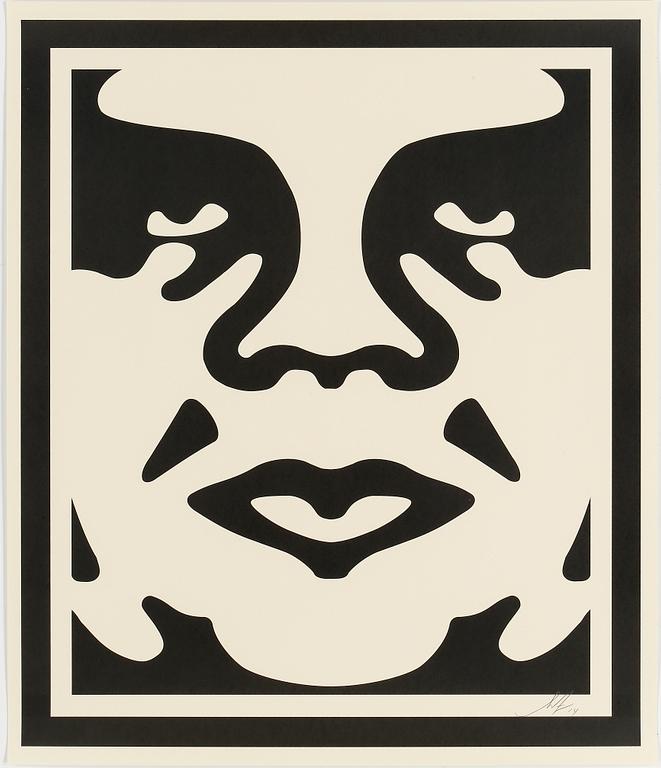 SHEPARD "OBEY" FAIREY, grafiska blad, 3 st, signerade och daterade -14.
