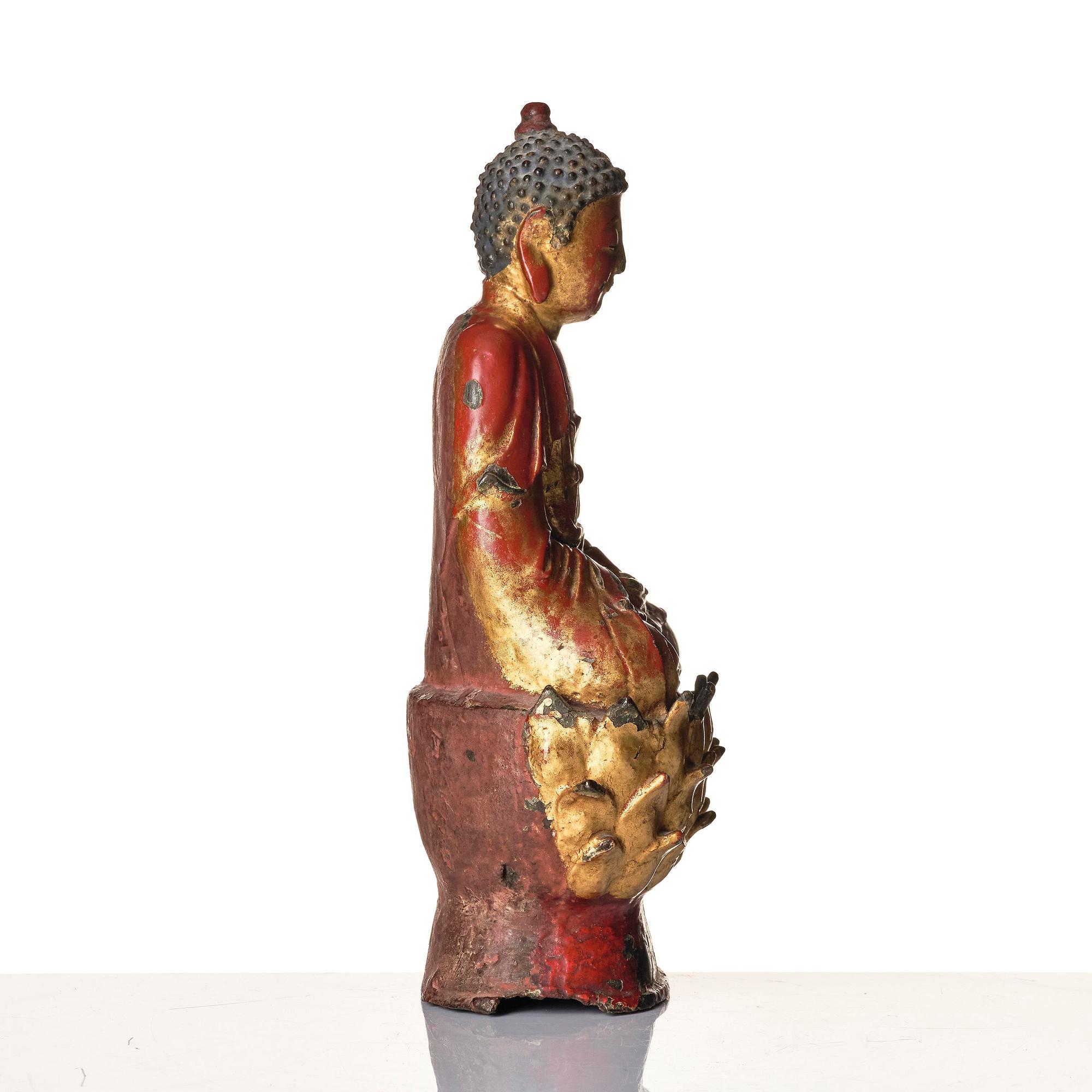Bhaisajyaguru Buddha, brons. Mingdynastin (1368-1644).